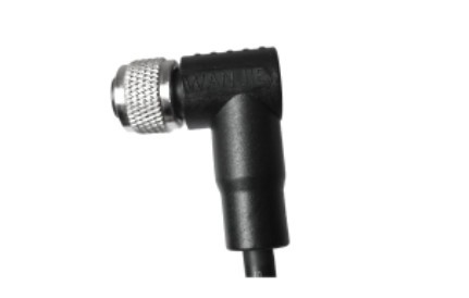 M12 Benywaidd Ongl UnShielded A-Cod A 8PIN PUR Cebl 2.0M M12*1.0
