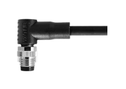 M8 Dynion Ongl Sgwâr UnShield B-Codio 5PIN PUR 1.0M M8X1.0