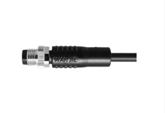 M8 Dynion UnShield Syth A-Codio 6PIN PUR 1.0M M8X1.0