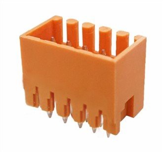 Gwryw fertigol Lefel Dwbl 3.5mm Caewyd Connector Caeedig